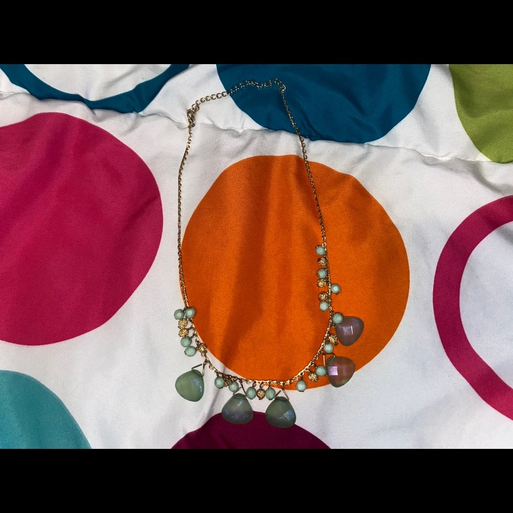 gold and jade necklace